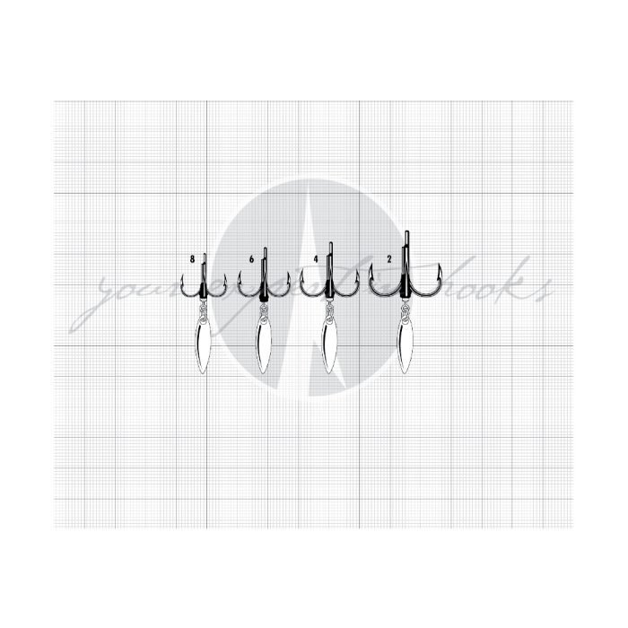 VMC Bladed Hybrid Treble 7548 BD 2pcs - Image 2